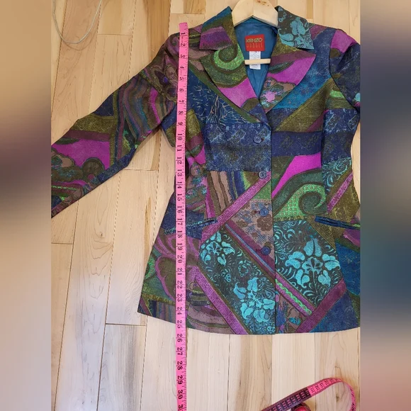 Vintage Kenzo silk blazer - Picture 9 of 11